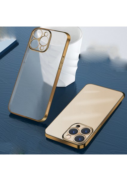 iphone 12 Pro Max Için Kanat Kaplama Serisi Yarı Şeffaf Buzlu Telefon Kılıfı