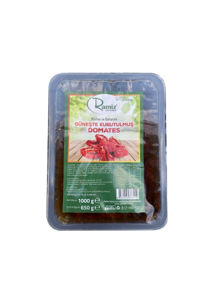 Güneşte Kurutulmuş Domates 1 kg