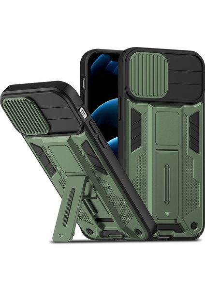 sürgülü Kamera Kapağı Tasarımı iPhone 11 Için Telefon Kılıfı