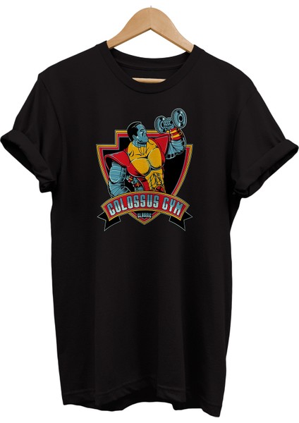 X-Men Collosus Gym Baskılı &100 Pamuk Oversize T-Shirt Büyük Beden Tişört
