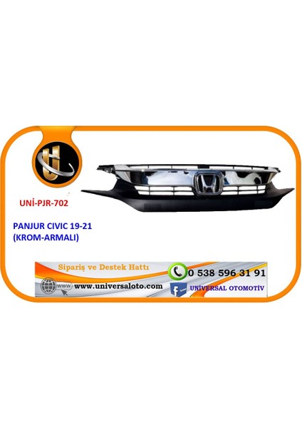 Panjur Cıvıc 19-21 Ön (Krom/Armalı)