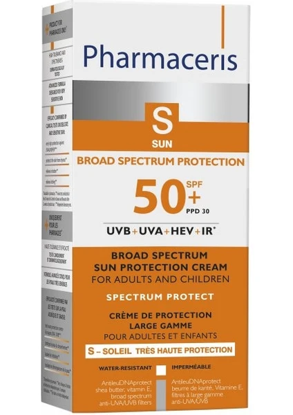 Broad Spectrum Sun Protection Cream Spf 50+ Uvb