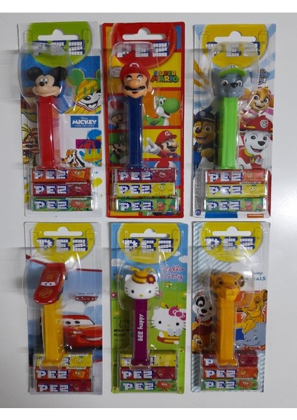 Karışık Pez Adam (Oyuncak + Şeker) * 6 Adet