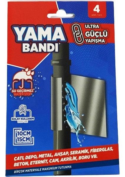 Çamur Band Su Havuzu Tamiri Için Pratik Çözüm Sağlam Tutunma Alimünyum Destekli