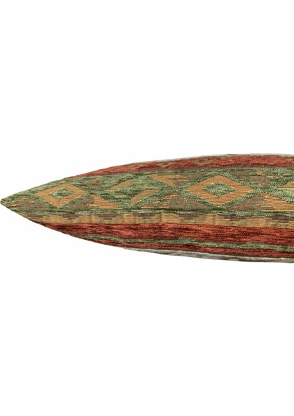 Kilim Desenli Açık Yeşil Kırlent Kılıfı 45 x 45 cm