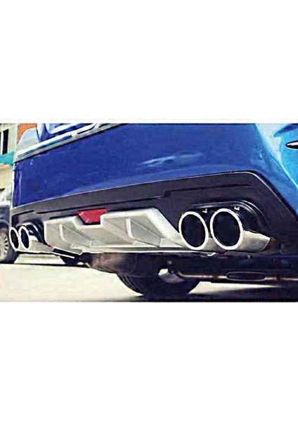 Honda Civic Fc5 2016-2020 Difüzör 4 Egzozlu Silver