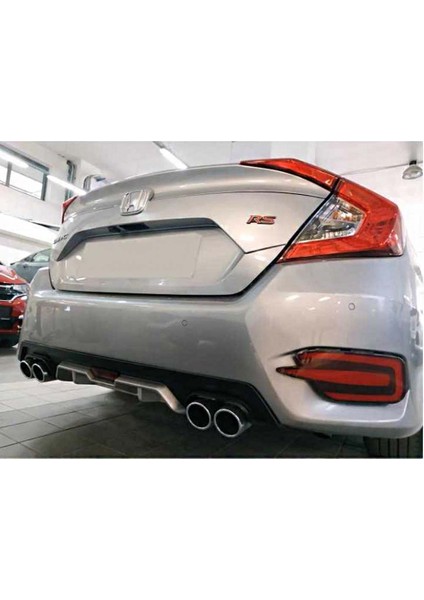 Honda Civic Fc5 2016-2020 Difüzör 4 Egzozlu Silver fiyatları