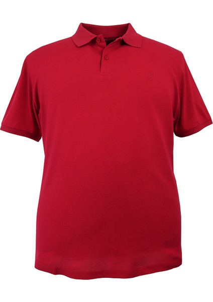 Erkek Büyük Beden Battal Boy Polo Yaka Düz Pike Tişört
