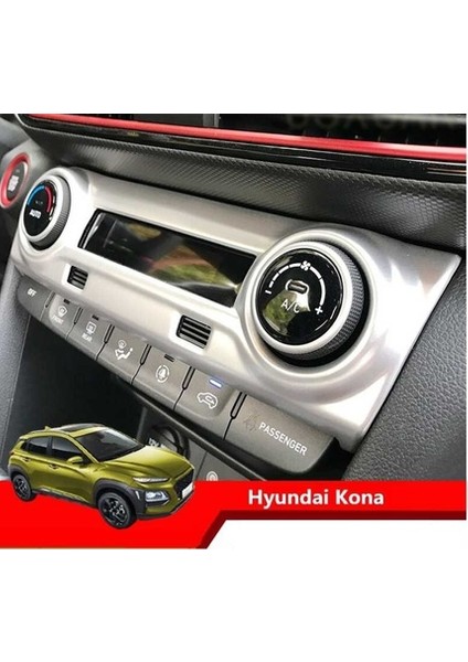 Hyundai Kona Klima Düğme Kaplama Silver