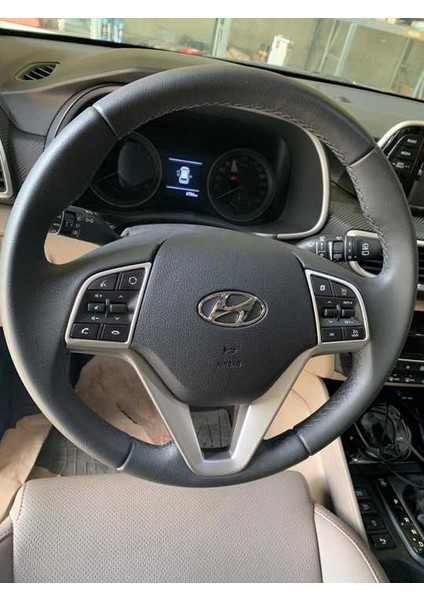 Çmk Hyundai Tucson 2015-2018 Direksyon Kaplama Silver Abs