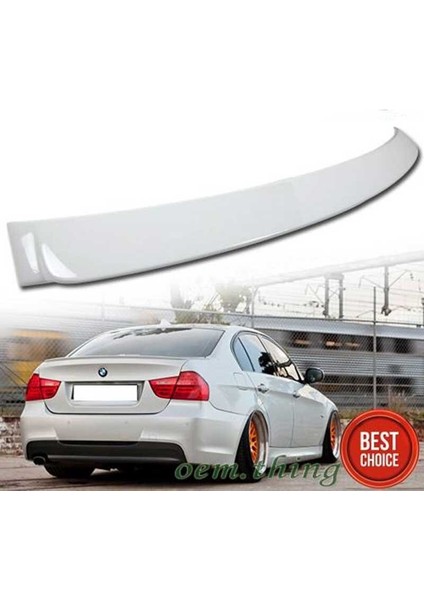 Bmw E90 Cam Üstü Spoiler Boyasız (Fiber)