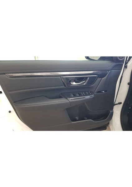 Honda Cr-V 2017+ Karbon Kapı Döşeme Çıtası