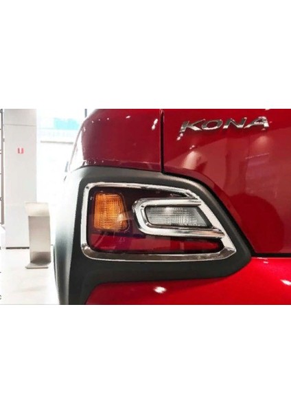 Çmk Hyundai Kona Arka Sis Kaplama - Krom