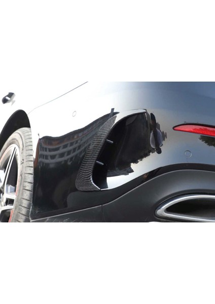 Mercedes W177 A Serisi 2019+ Sedan Arka Tampon Bıçakları - 2 Parça - Karbon modelleri
