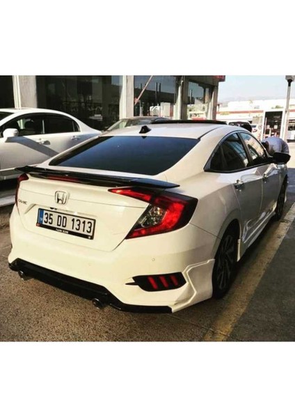 Honda Civic Fc5 2016-2020 Turbo Spoiler Işıksız (Boyasız)