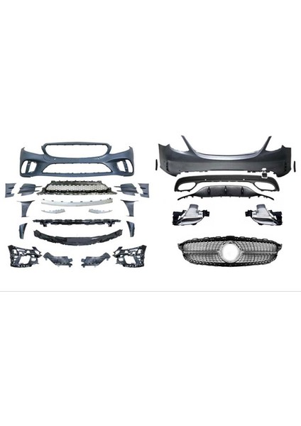Mercedes W205 C Serisi Makyajlı Amg Body Kit (Oem Amg Dönüşüm)