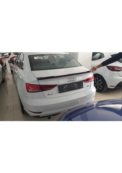 Çmk Audi A3 Sedan 2013-2019 Led Spoiler Piano Black