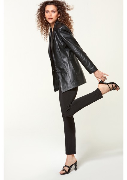 Barbara Kadın Deri Ceket