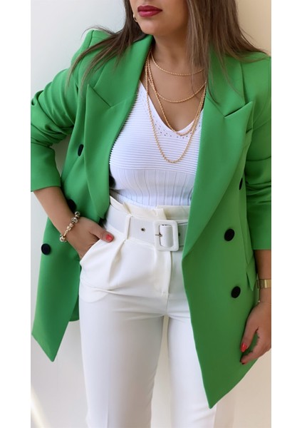 Atlas Kruvaze Blazer Ceket Yeşil fiyatları