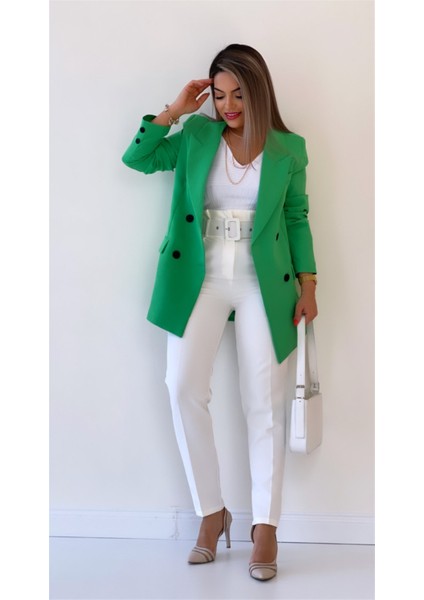Atlas Kruvaze Blazer Ceket Yeşil modelleri