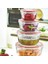 (4'lü Set) Fresh Box (200 - 500 - 800 - 1500 ml) Hava Geçirmez & Sıvı Sızdırmaz Saklama Kabı 4