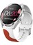 Samsung Galaxy Watch 4 Uyumlu Desenli Silikon Kordon 20MM (Kiremit-Bordo) 2