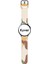 Samsung Galaxy Watch Active 2 Uyumlu Desenli Silikon Kordon 20MM (Krem-Kahve) 1