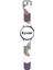 Amazfit Gts 2 42MM Uyumlu Desenli Silikon Kordon 20MM (Kahve-Mor) 1