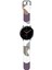 Amazfit Gts 2 42MM Uyumlu Desenli Silikon Kordon 20MM (Kahve-Mor) 2