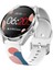 Amazfit Gts 2 42MM Uyumlu Desenli Silikon Kordon 20MM (Açık Mavi-Pembe) 2