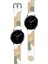 Samsung Galaxy Watch Active 2 Uyumlu Desenli Silikon Kordon 20MM (Yeşil-Mint) 2