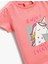 Kız Bebek Unicorn Baskılı Tişört Bisiklet Yaka Pamuklu 3