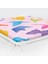 Pembe Zeminli Origami Sanatı Dijital Baskılı Modern Fermuarlı Sandalye Minderi 5
