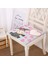 Pembe Zeminde Anne ve Yavru Ayı Baby Shower Dijital Baskılı Çocuk Odası Fermuarlı Sandalye Minderi 1