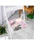 Pembe Zeminde Anne ve Yavru Ayı Baby Shower Dijital Baskılı Çocuk Odası Fermuarlı Sandalye Minderi 3