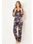 Doğal Viskon Soft Yumuşak Düğmeli Pijama Takımı 3