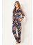 Doğal Viskon Soft Yumuşak Düğmeli Pijama Takımı 4