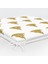 Beyaz Zeminde Gold Renkli Çam Ağacı Desenli Dijital Baskılı Modern Fermuarlı Sandalye Minderi 5