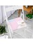 Pembe Zeminde Anne ve Yavru Ayı Baby Shower Dijital Baskılı Çocuk Odası Fermuarlı Sandalye Minderi 3