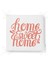 Nar Renk Home Sweet Home Dekoratif Dijital Baskılı Fermuarlı Sandalye Minderi 4
