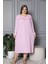 Mevsimlik Uzun Kol Pamuklu Penye Büyük Beden Anne Gecelik 180 1