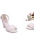 Goldstep 1601 Kadın 7,5 cm Topuk Dantelli Tek Bant Sandalet 1