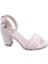 Goldstep 1601 Kadın 7,5 cm Topuk Dantelli Tek Bant Sandalet 2