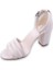Goldstep 1601 Kadın 7,5 cm Topuk Dantelli Tek Bant Sandalet 3