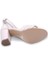 Goldstep 1601 Kadın 7,5 cm Topuk Dantelli Tek Bant Sandalet 5