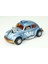 Die-Cast Çek Bırak Arabalar Volkswagen Beetle Racer Mavi 1