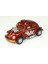Die-Cast Çek Bırak Arabalar Volkswagen Beetle Racer Kırmızı 1