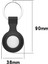 Yumuşak Silikon Koruyucu Kol Anti-Kayıp Apple Airtags Bulucu Izci Için Siyah (Yurt Dışından) 3