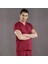 Bordo Doktor Hemşire Forması Scrubs Terikoton Takım (Ince Kumaş) Yarasa Kol Hemşire Üniforması 3