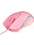 Bilgisayar Kablolu USB Mouse Oyun Mouse Light Up Rgb Optik Masaüstü Pc Pembe Için 1